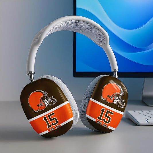 CLE x NFL Special Airpod Max Case Cover Personalized DATND TANTD