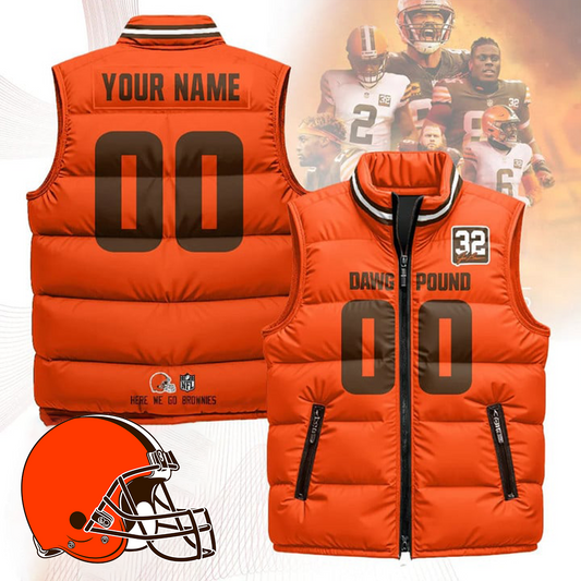 CLE x NFL Unisex Puffer Vest DatND ThuongNH