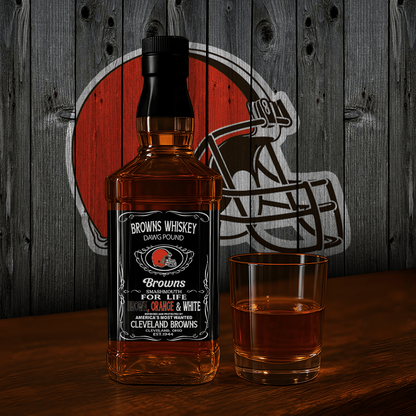 CLE x NFL Whiskey For True Fans Only DATND TANTD