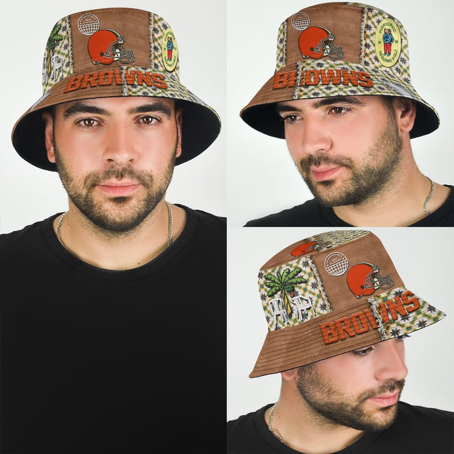Cleveland Browns Premium NFL Bad Bunny Bucket Hat NAK