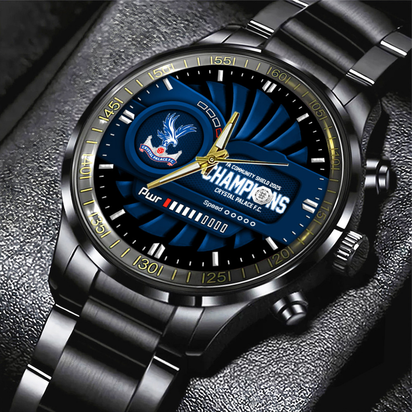 CP F.C. - Black Stainless Steel Watch V2 DATND TANTD 120825
