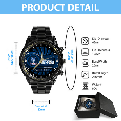 CP F.C. - Black Stainless Steel Watch V2 DATND TANTD 120825