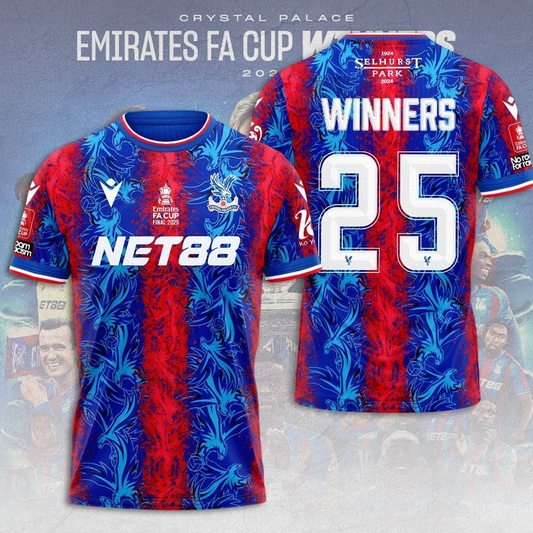 CP F.C FA Cup Champions 2024 - 2025 3D Apparel V5 DATND TANTD 120825