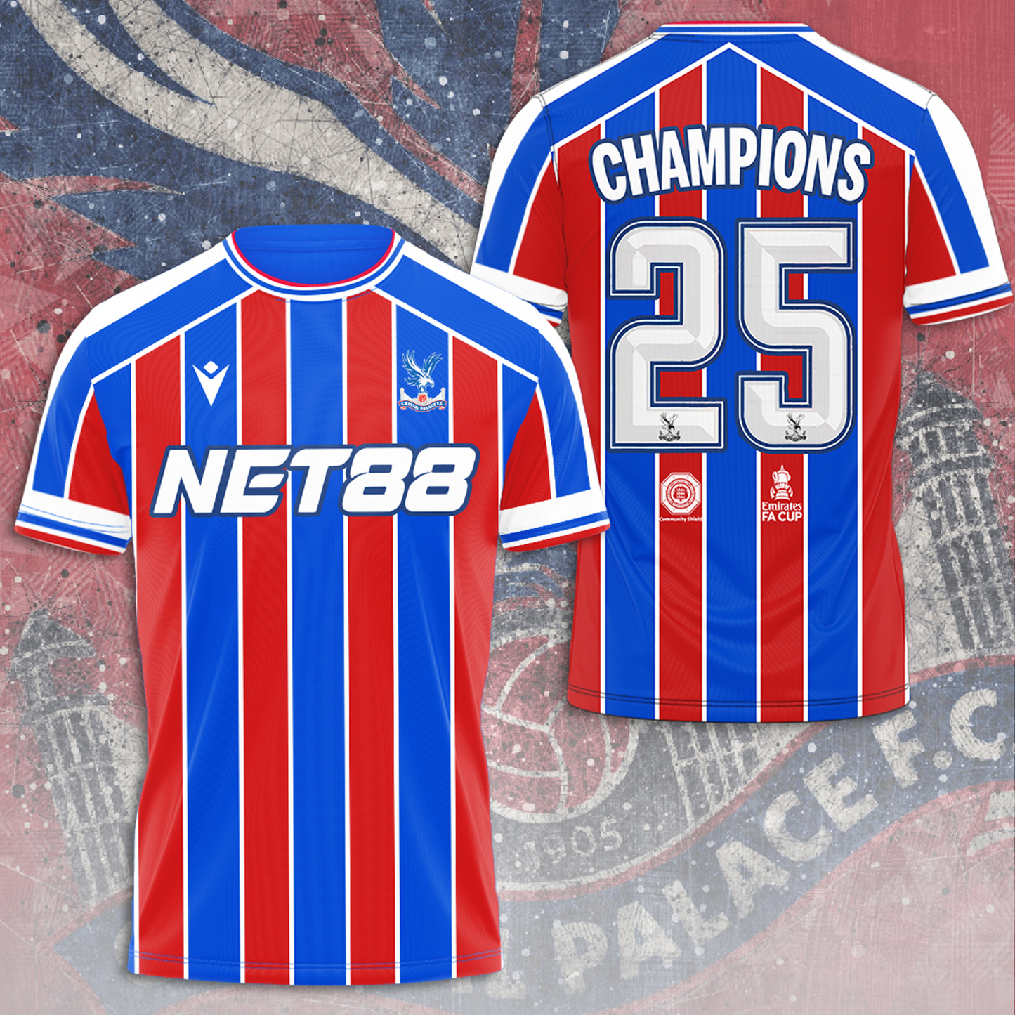 CP F.C FA Cup Champions 2024 - 2025 3D Apparel V6 DATND TANTD 120825