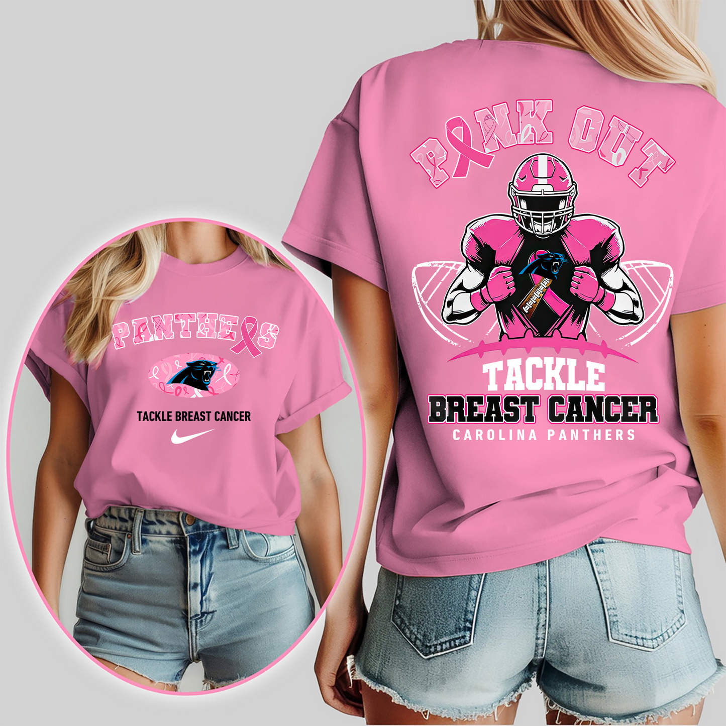 CP Pink Out - Tackle Breast Cancer 3D Shirt DDT CTND