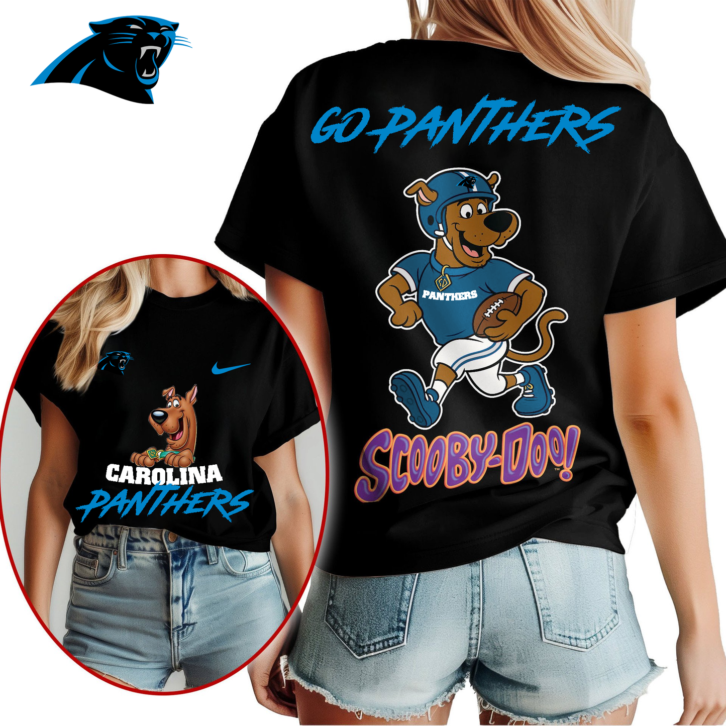 CP Premium NFL Scooby-Doo Fan Women‘s Shirt DDT CTND