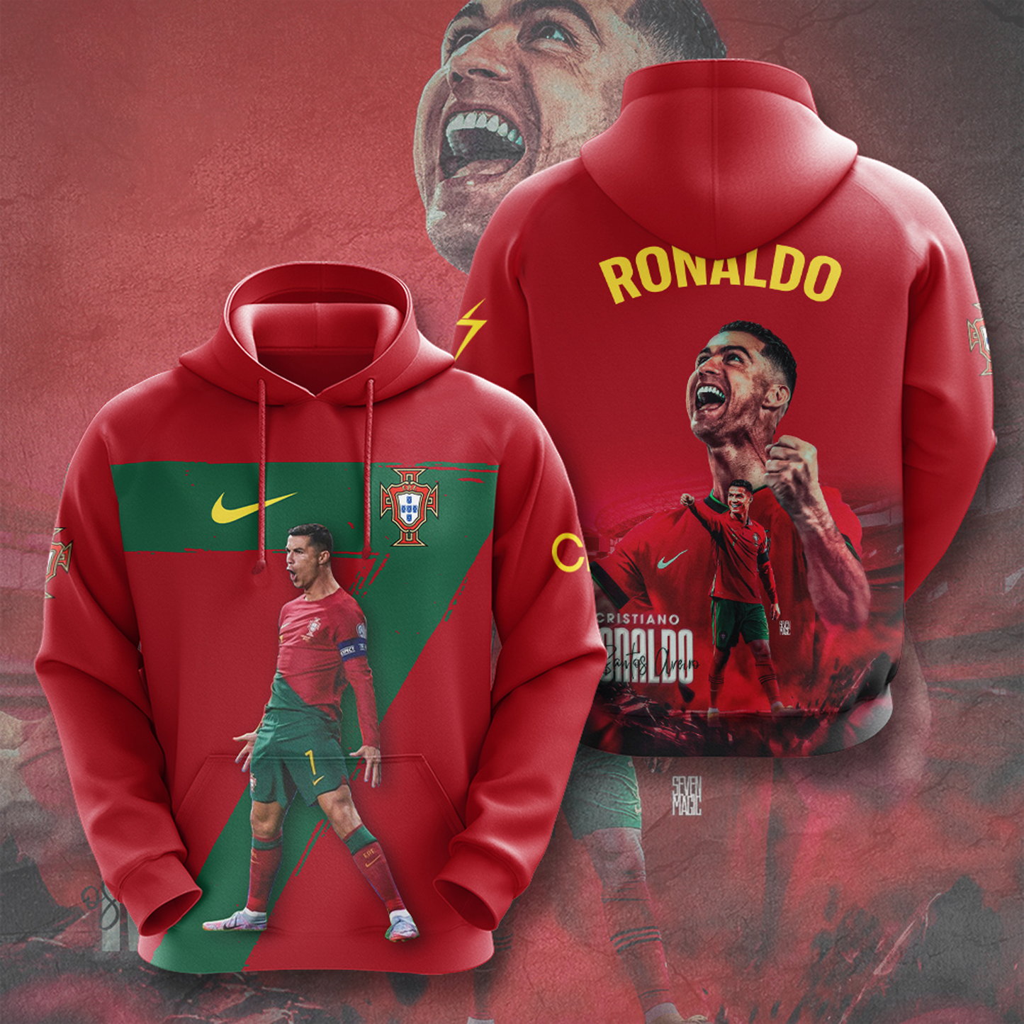 CR7 x Portugal National Football Team 3D Apparel V1 DATND TANTD