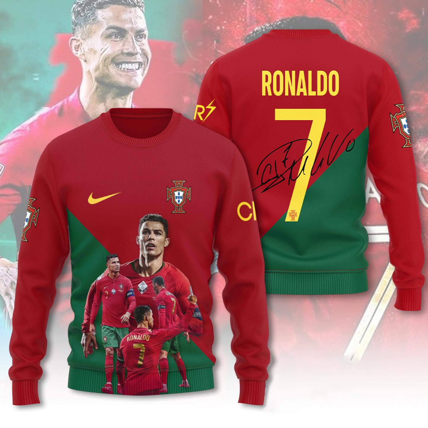 CR7 x Portugal National Football Team 3D Apparel V7 DATND TANTD