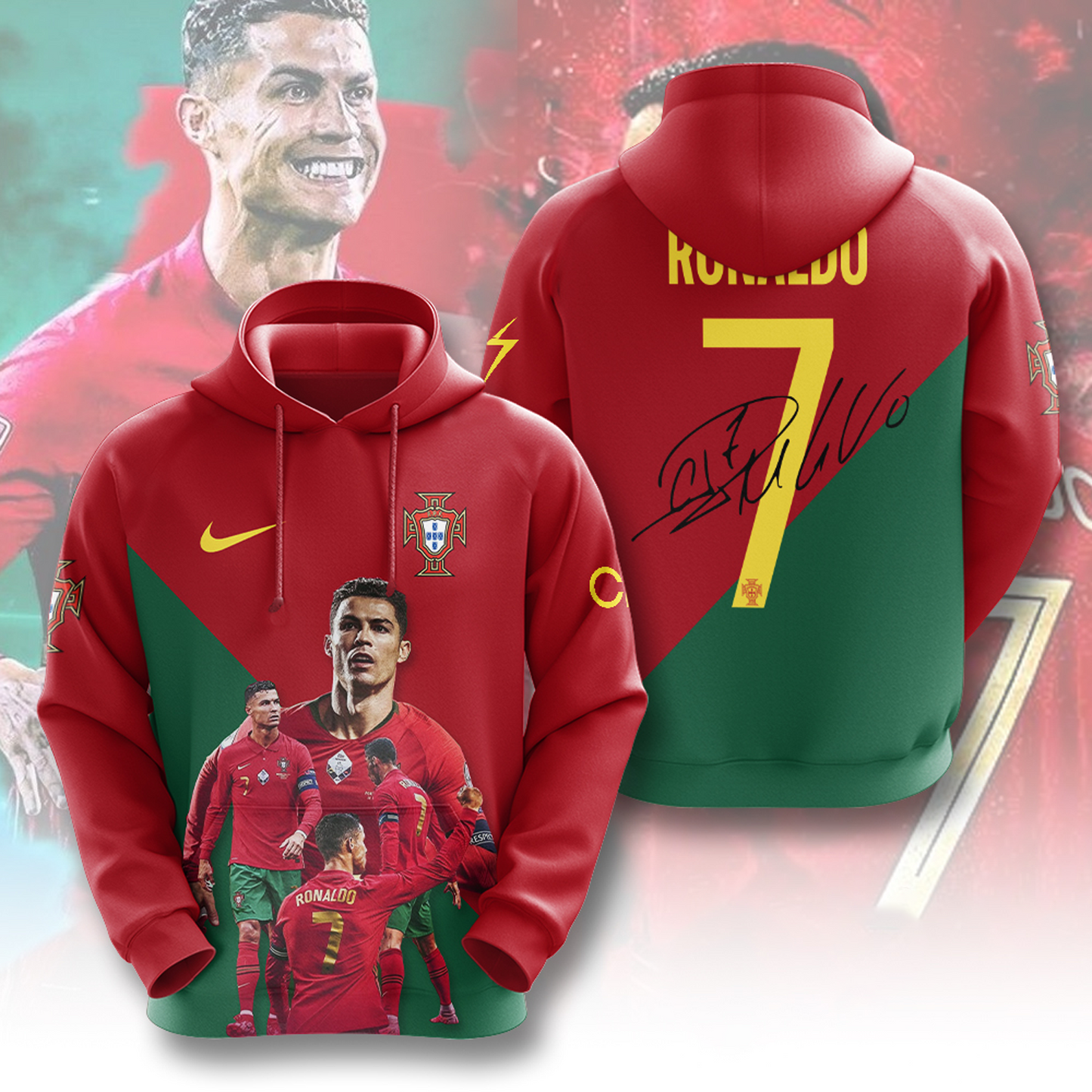 CR7 x Portugal National Football Team 3D Apparel V7 DATND TANTD
