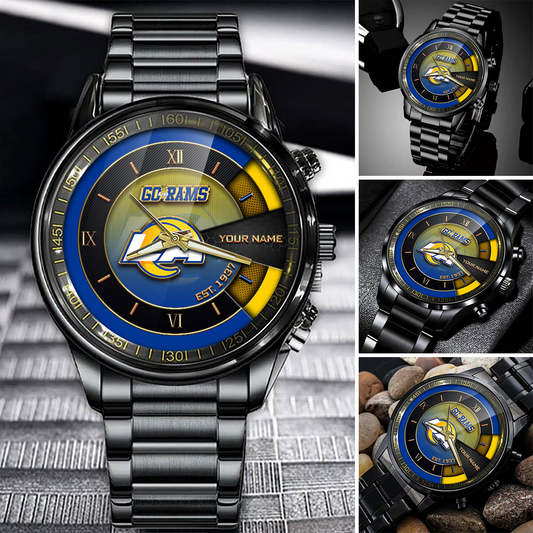 Customize Your Name LAR x NFL Black Fashion Watch Fan Gifts DDT CTND