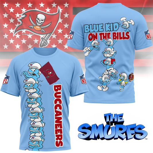 TBB Premium NFL x Smurfs 3D Shirt DDT 220725 CTND