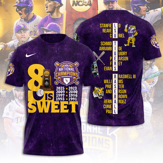 LSU Wins 2025 DI Baseball National Championship V83 Shirt DDT CTND