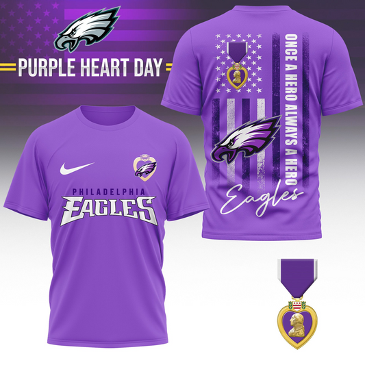 PE Premium National Purple Hear Day 3D Shirt DDT TTV