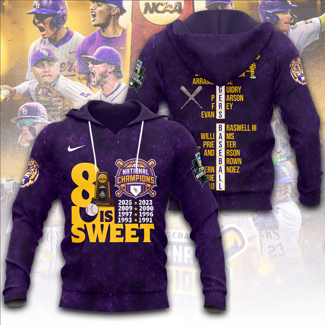 LSU Wins 2025 DI Baseball National Championship V83 Shirt DDT CTND