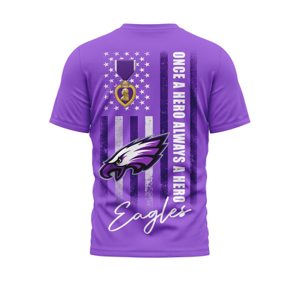 PE Premium National Purple Hear Day 3D Shirt DDT TTV