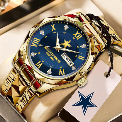 DAL x NFL Alloy Luxury Quartz Watch DATND TANTD