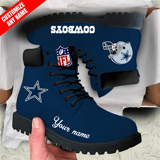 DAL x NFL Custom Leather Boots DATND TANTD