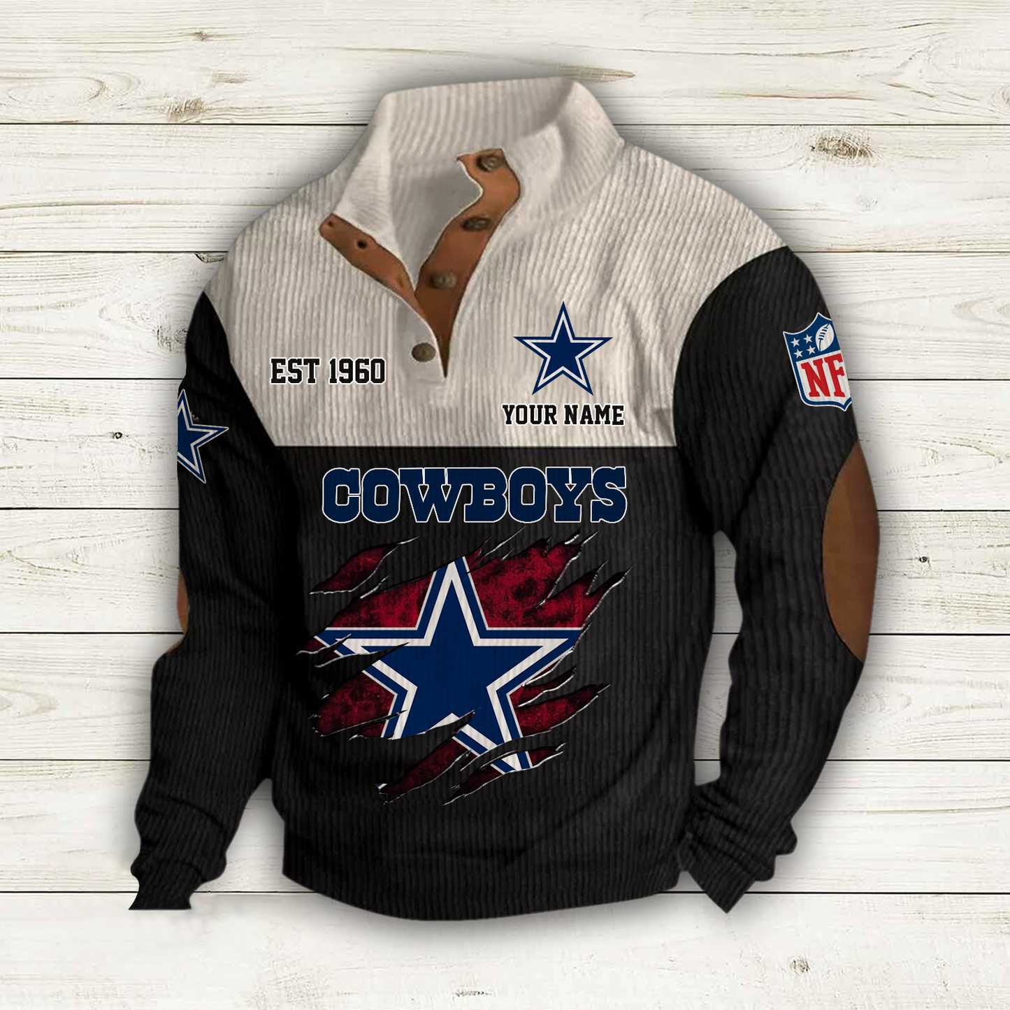 DAL x NFL Custom Name Sport Sweatshirt DatND DVT