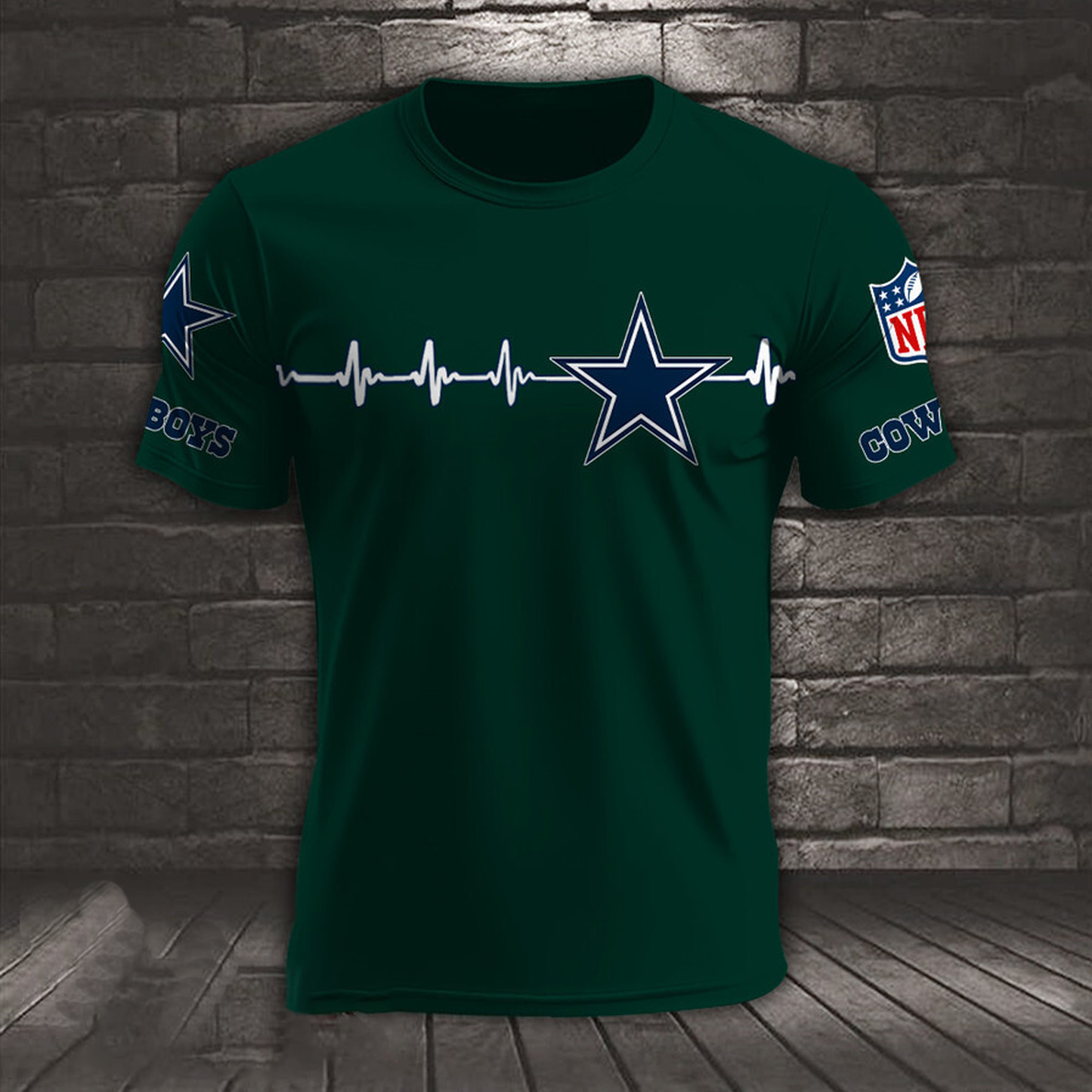 DAL x NFL Heart Rate Map Special 3D Shirt DatND ThuongNH