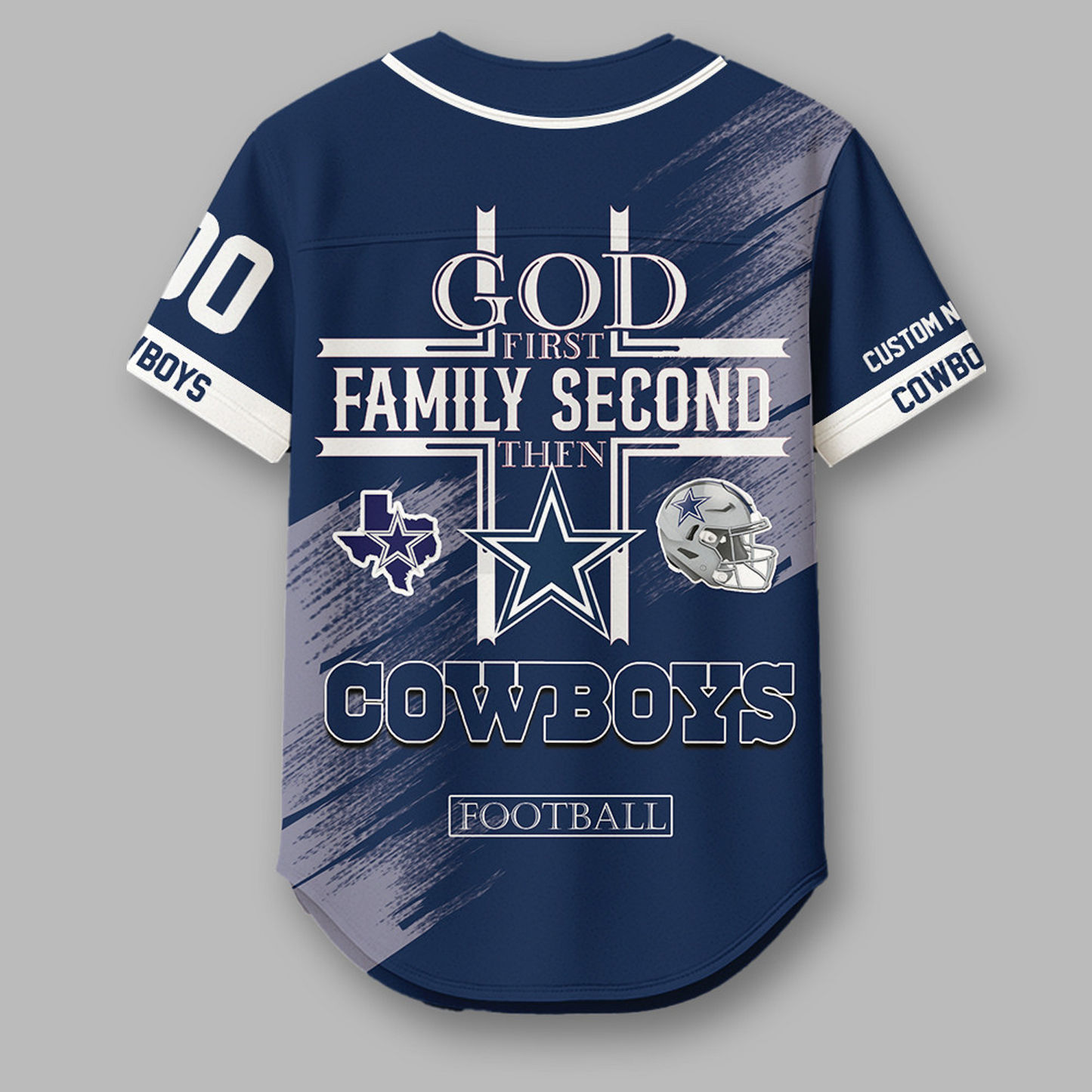 DAL x NFL Premium NFL Baseball Jersey DATND TANTD