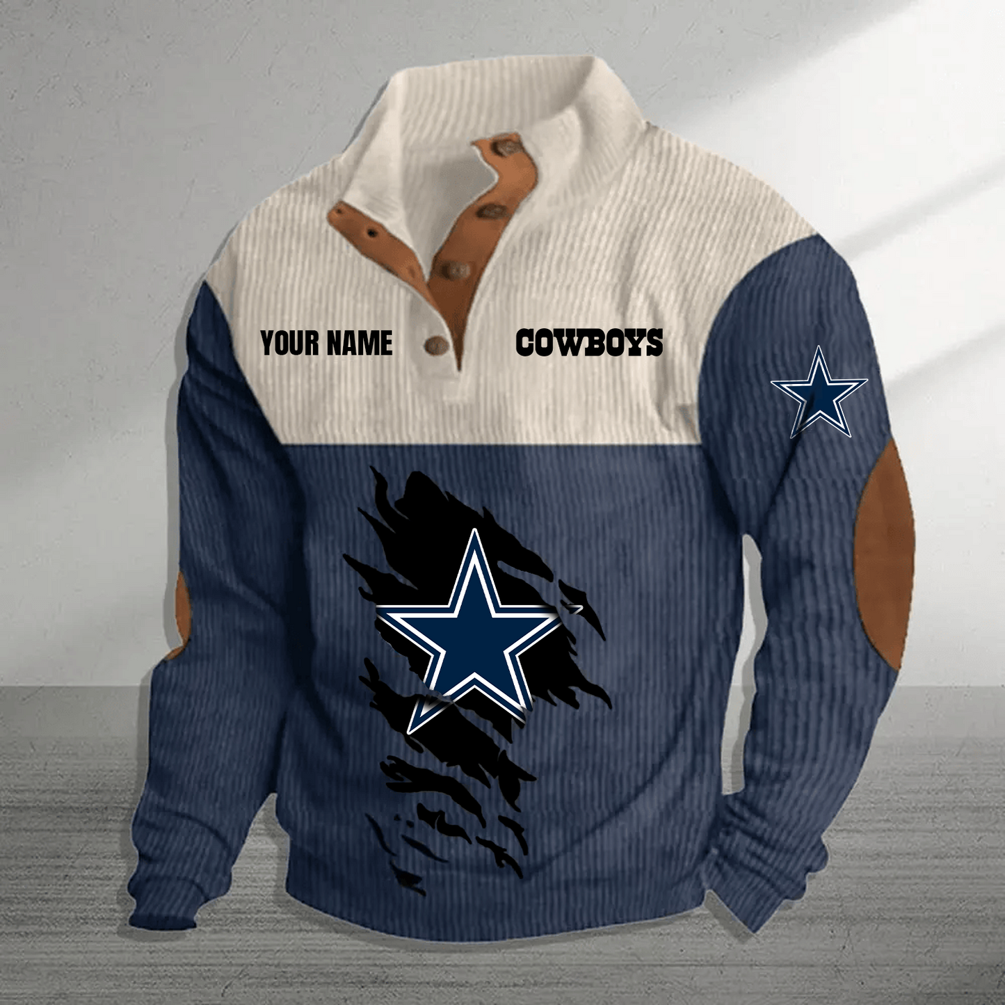 DAL x NFL Premium Personalized Game-Day Pullover DATND TANTD