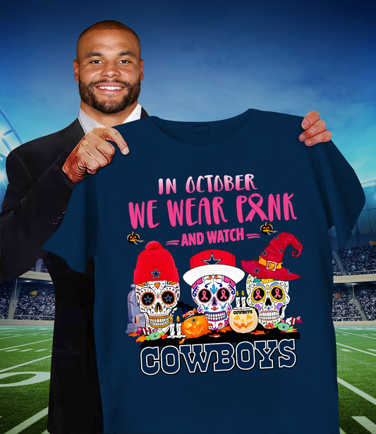 DAL x NFL Sugar skull in October we wear pink and watch DATND TANTD