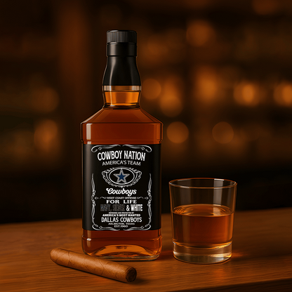 DAL x NFL Whiskey For True Fans Only DATND TANTD