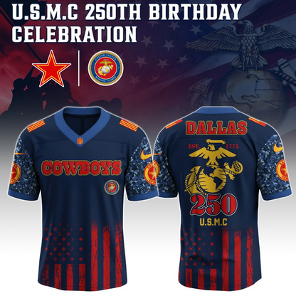 DAL x U.S.M.C 250th Birthday Celebration Jersey DatND DVT