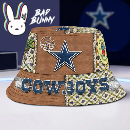 Dallas Cowboys Premium NFL Bad Bunny Bucket Hat NAK