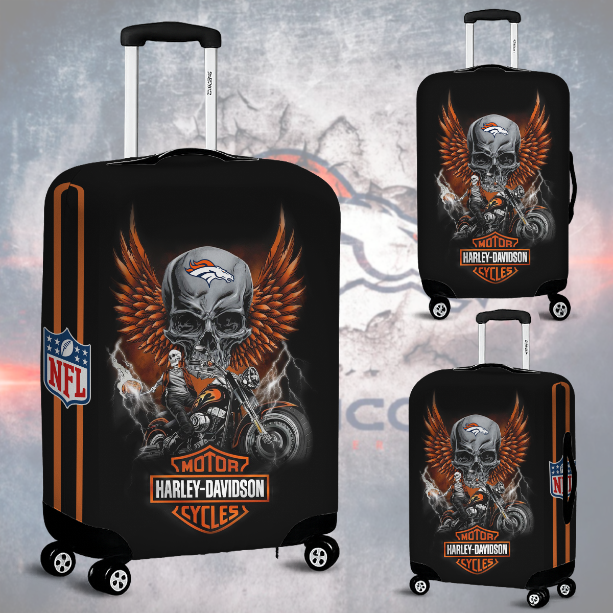 DB NFL x Motorcycle Luggage Cover Suitcase Protector DDT CTND