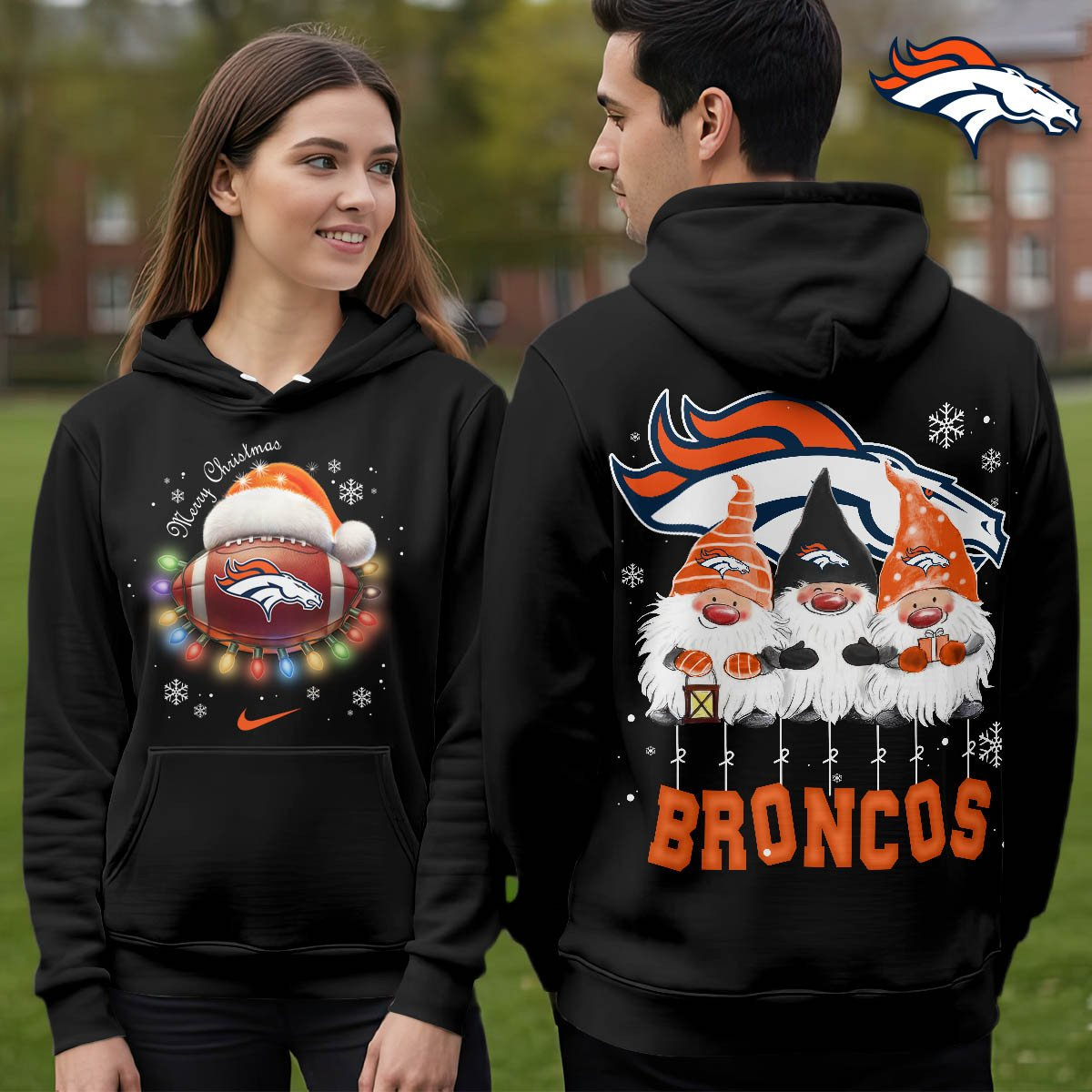 DB Premium NFL Christmas Gnomes Hoodie DDT CTND