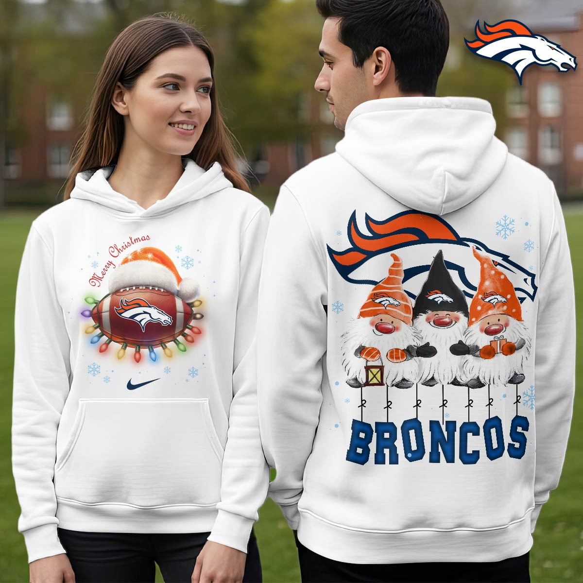 DB Premium NFL Christmas Gnomes Hoodie DDT CTND