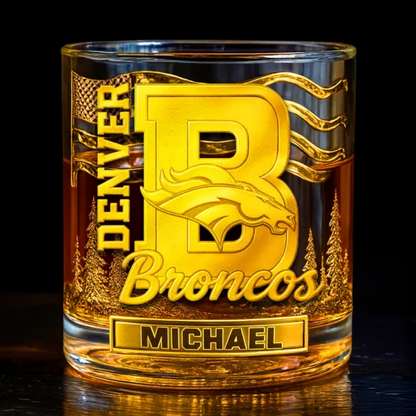 DB Premium NFL Golden Whiskey Fan Glass DDT HLPhuong