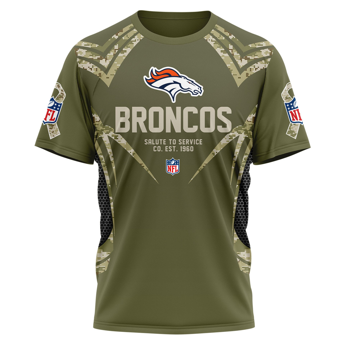 DB Premium NFL Salute to Service Camo 3D Shirt DDT CTND