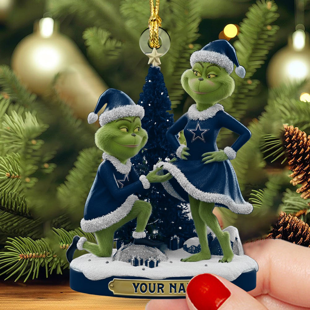DC NFL Personalized Funny Christmas Couple Ornament Gift For Family DDTNTL