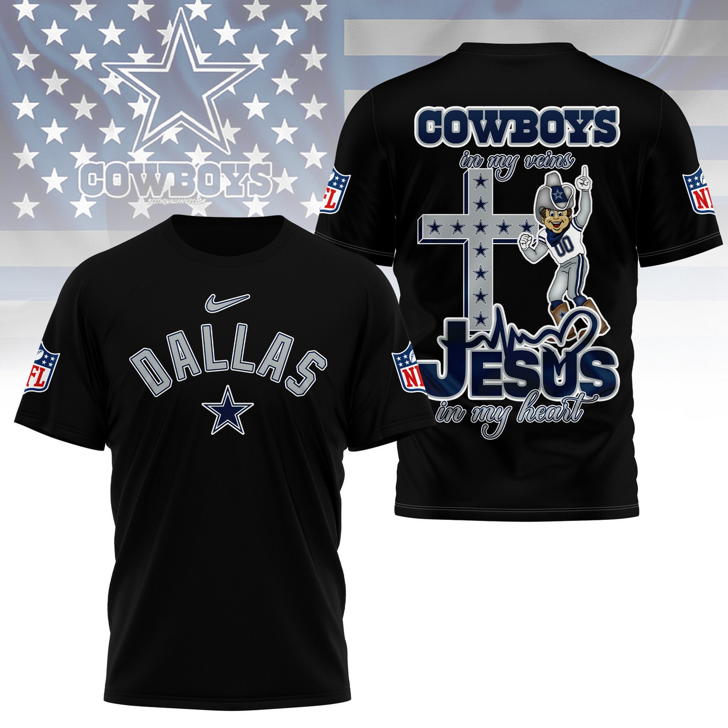 DC Premium Faith & Football 3D Shirt DDT TTV
