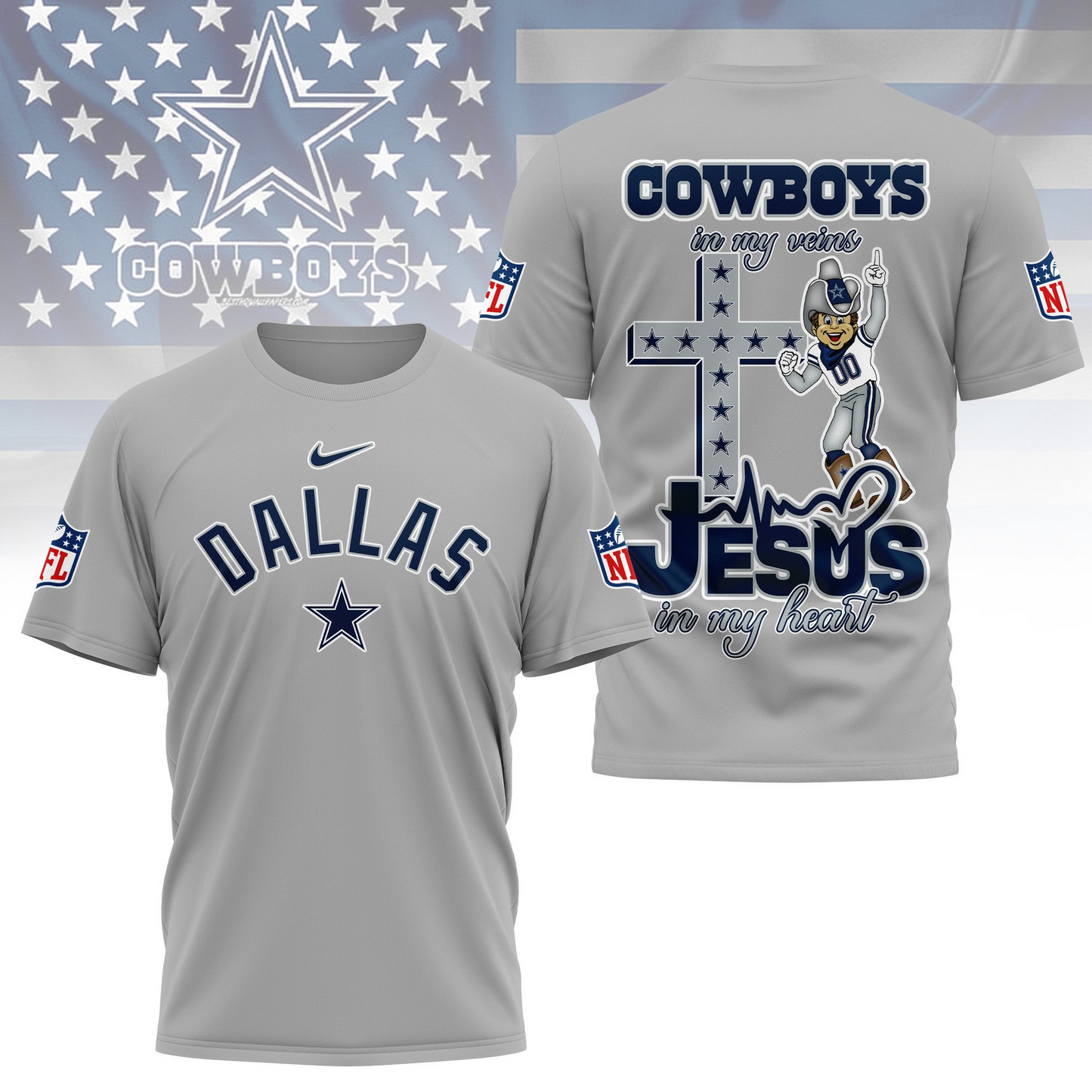DC Premium Faith & Football 3D Shirt DDT TTV
