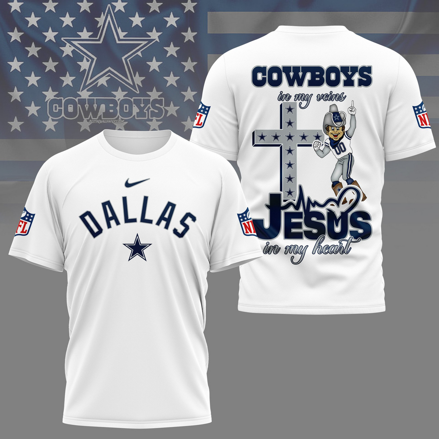 DC Premium Faith & Football 3D Shirt DDT TTV