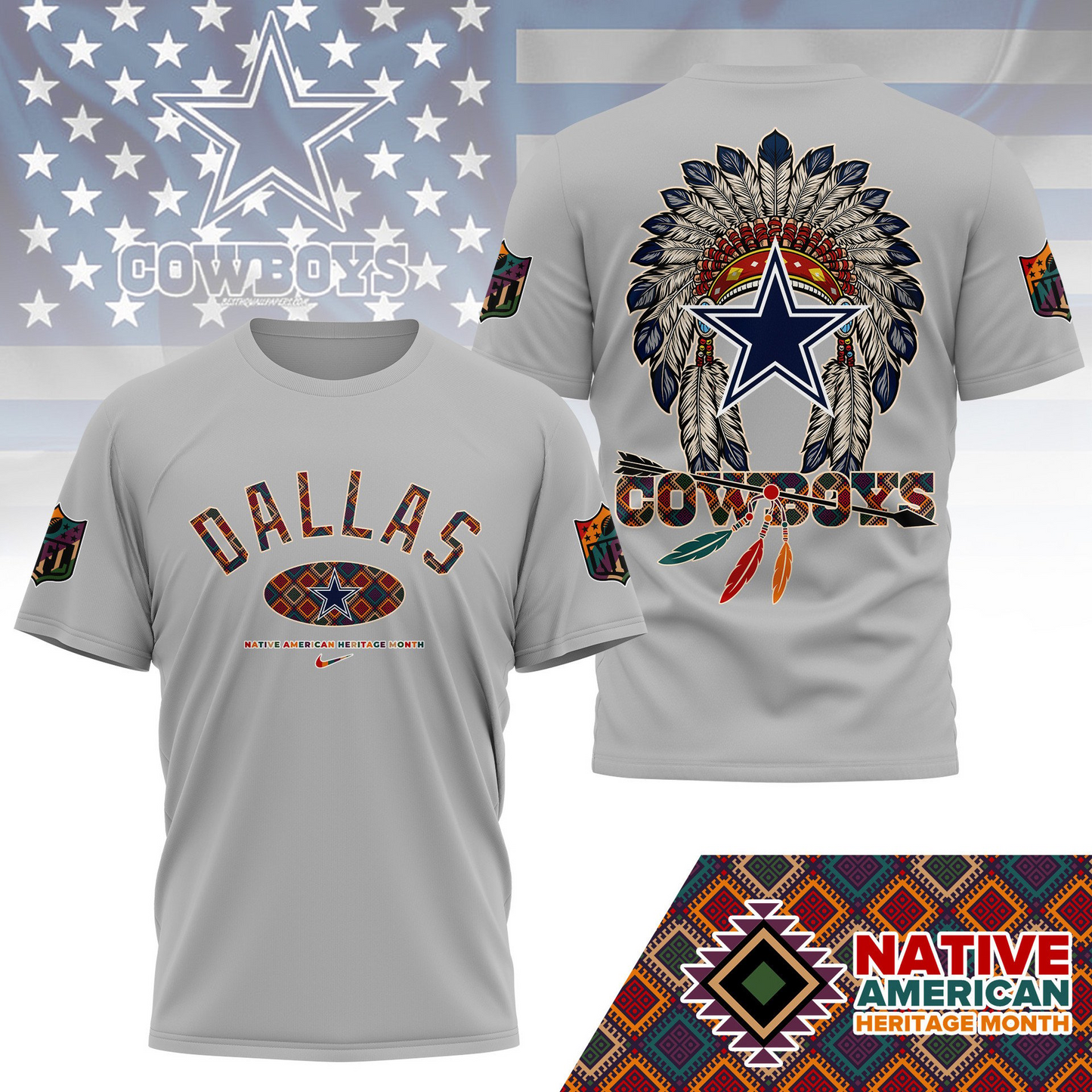 DC Premium Native American Heritage Month 3D Shirt DDT TTV