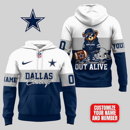 DC Premium NFL Customizable Teddy Bear Hoodie DDT HLPHUONG