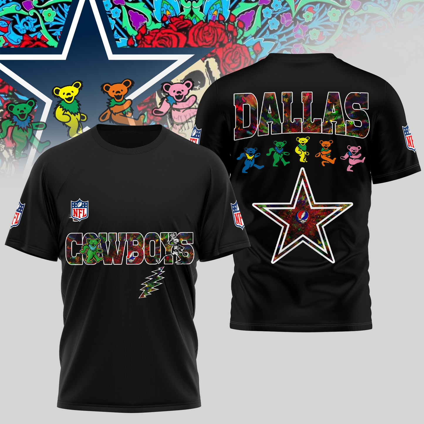 DC Premium NFL Dancing Bear T-Shirt DDT HLPHUONG