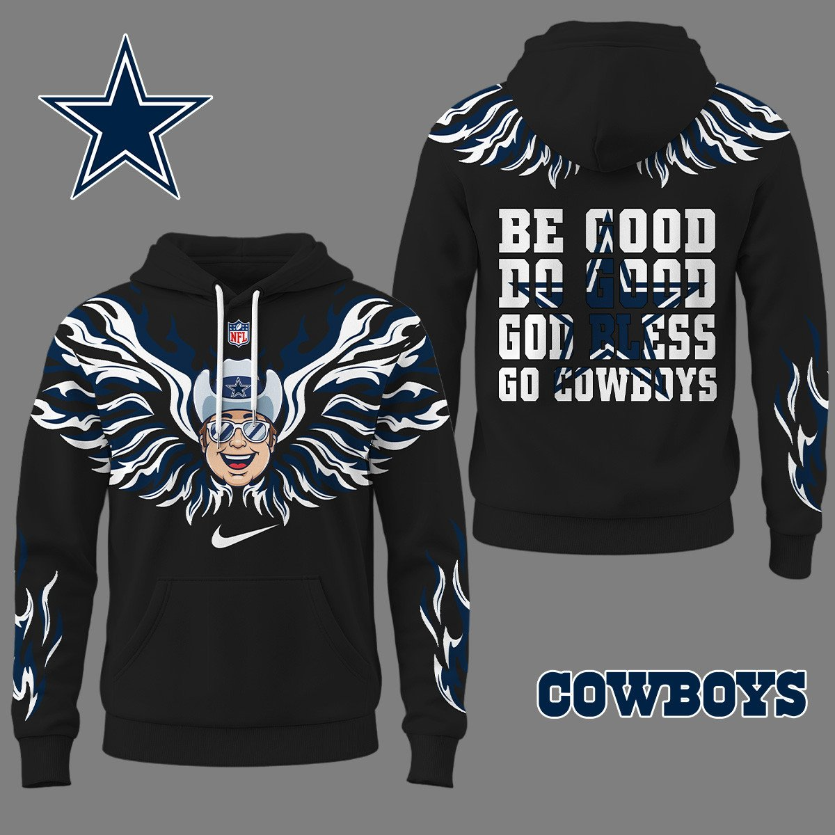 DC Premium NFL Fire Wings 3D Hoodie DDT CTND