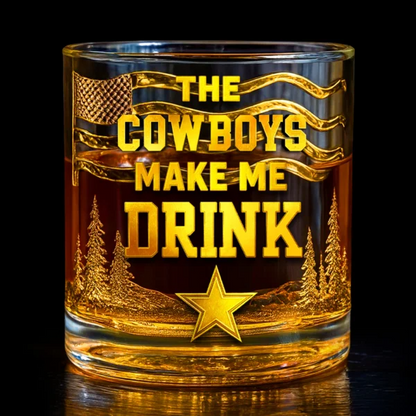 DC Premium NFL Golden Whiskey Fan Glass DDT HLPhuong