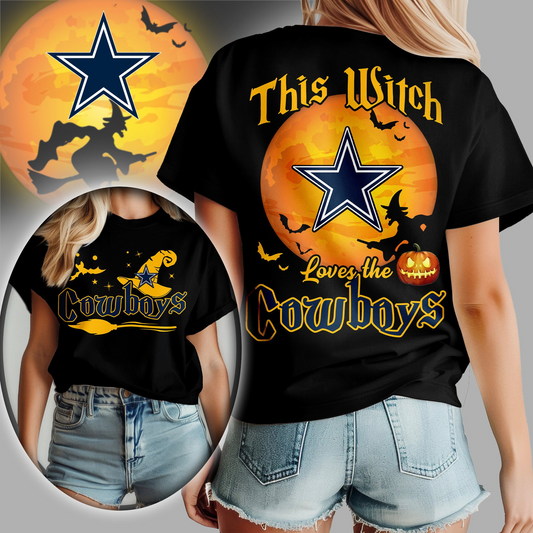 DC Premium NFL Halloween Witch Women Shirt DDT CTND
