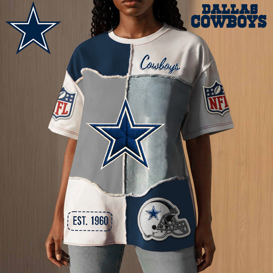 DC Premium NFL Patchwork Vintage T-Shirt DDT CTND