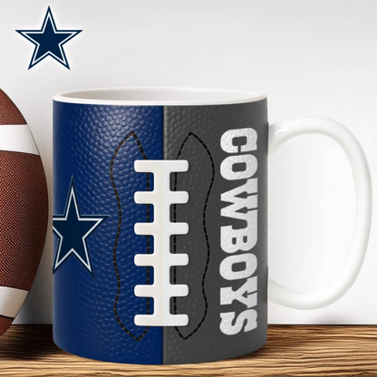 DC Premium NFL Split Color Ceramic Mug DDT HLPhuong