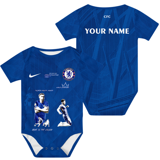 CHE F.C Custom Soccer Jersey , Baby Rib Bodysuit Sizes V1 DATND TANTD