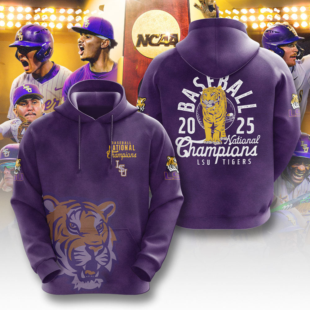 LSU Wins 2025 DI Baseball National Championship V86 Shirt DDT CTND