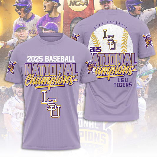 LSU Wins 2025 DI Baseball National Championship V87 Shirt DDT CTND