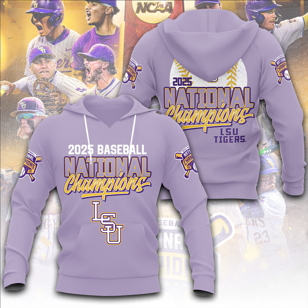 LSU Wins 2025 DI Baseball National Championship V87 Shirt DDT CTND